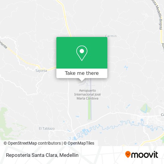 Mapa de Repostería Santa Clara