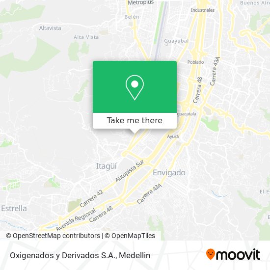 Mapa de Oxigenados y Derivados S.A.