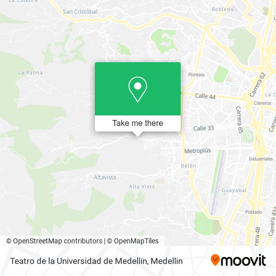 Mapa de Teatro de la Universidad de Medellín