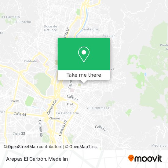 Arepas El Carbón map
