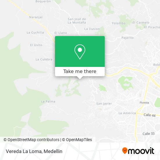 Mapa de Vereda La Loma
