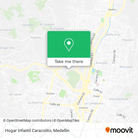 Hogar Infantil Caracolito map