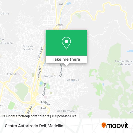 Mapa de Centro Autorizado Dell