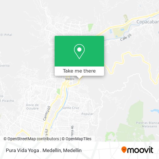 Pura Vida Yoga . Medellín map