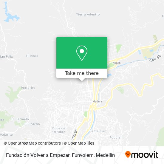 Fundación Volver a Empezar. Funvolem map