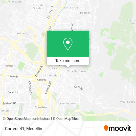 Carrera 41 map