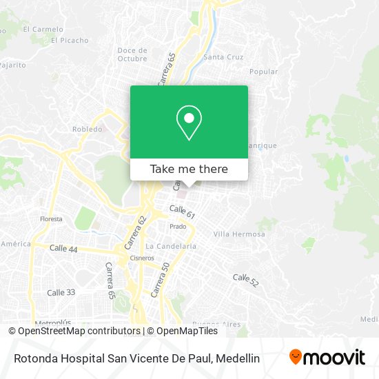 Rotonda Hospital San Vicente De Paul map