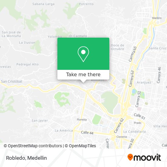 Robledo map