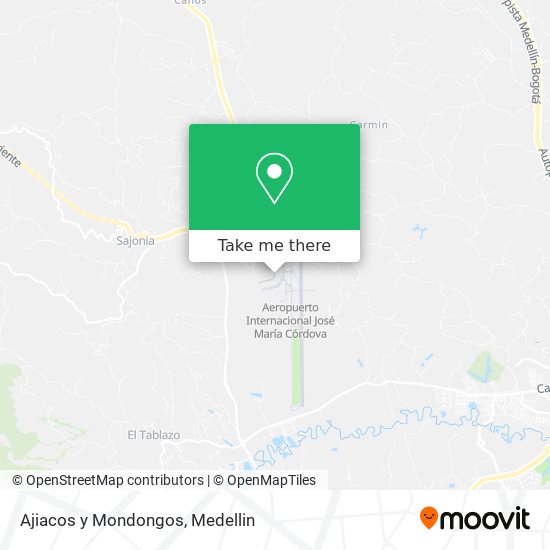 Mapa de Ajiacos y Mondongos