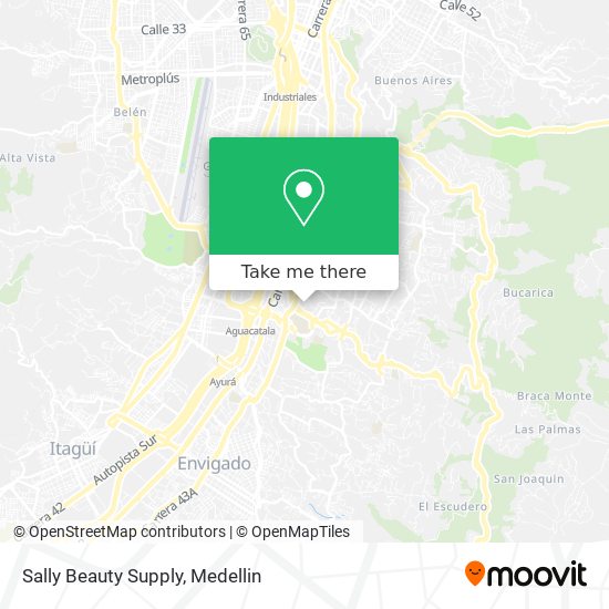 Mapa de Sally Beauty Supply