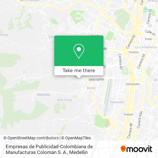 Empresas de Publicidad-Colombiana de Manufacturas Coloman S. A. map