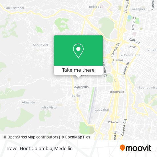 Travel Host Colombia map