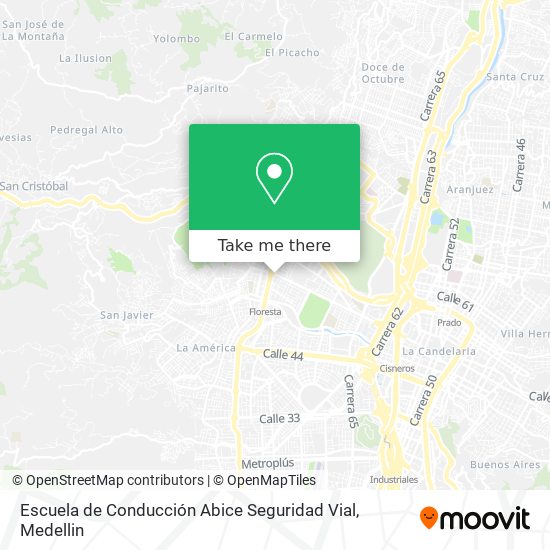 Mapa de Escuela de Conducción Abice Seguridad Vial