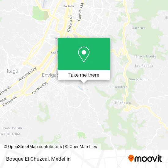 Bosque El Chuzcal map