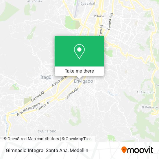 Gimnasio Integral Santa Ana map