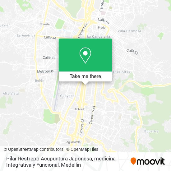 Pilar Restrepo Acupuntura Japonesa, medicina Integrativa y Funcional map