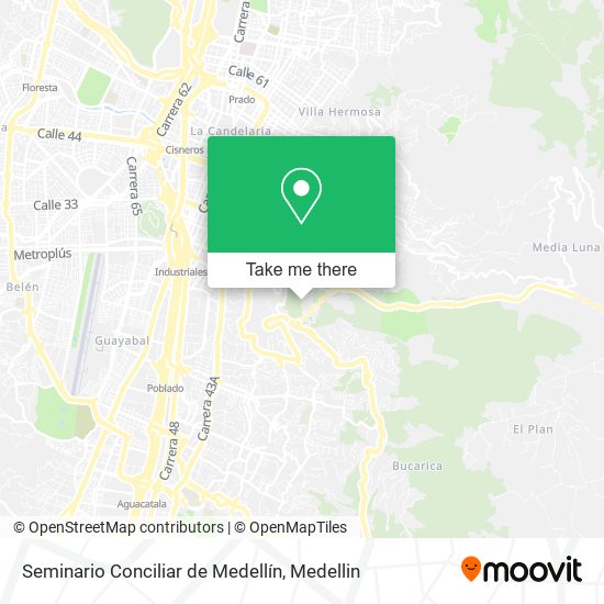 Seminario Conciliar de Medellín map
