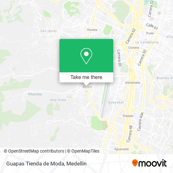 Mapa de Guapas Tienda de Moda