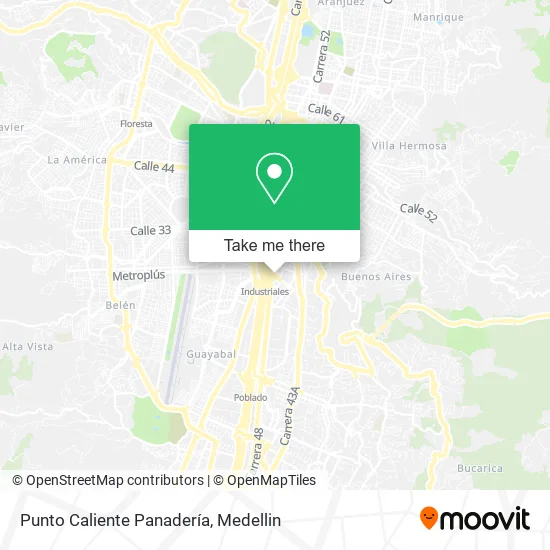 Punto Caliente Panadería map