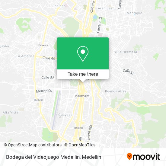 Bodega del Videojuego Medellin map