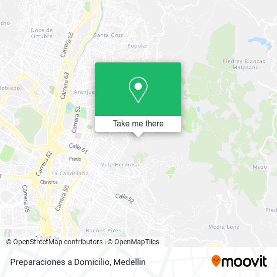 Preparaciones a Domicilio map