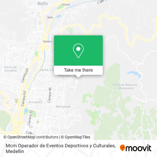 Mcm Operador de Eventos Deportivos y Culturales map