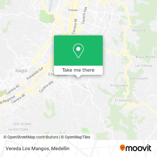 Mapa de Vereda Los Mangos