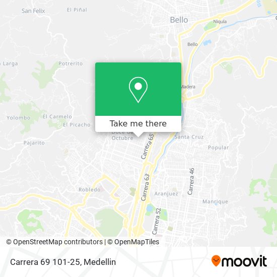 Mapa de Carrera 69 101-25
