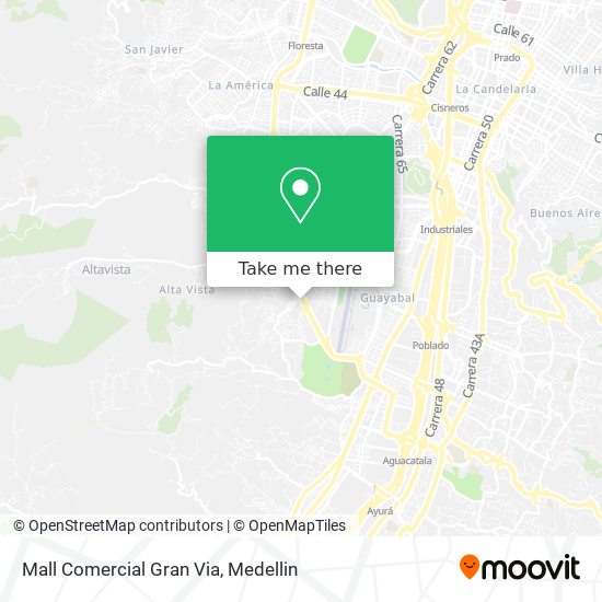 Mapa de Mall Comercial Gran Via