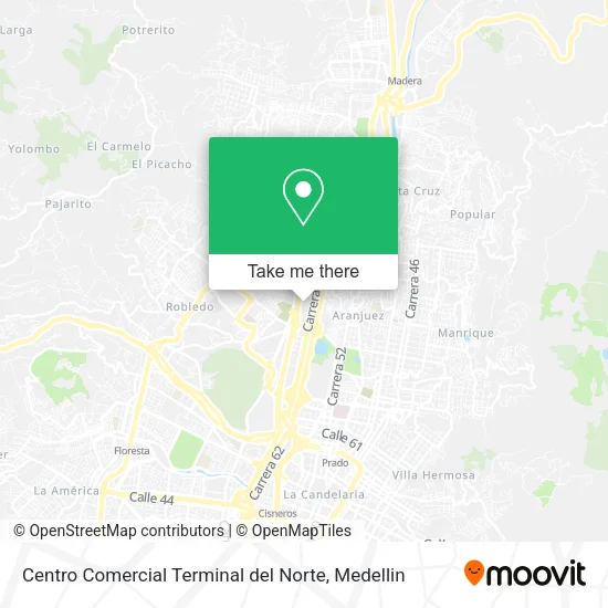 Mapa de Centro Comercial Terminal del Norte
