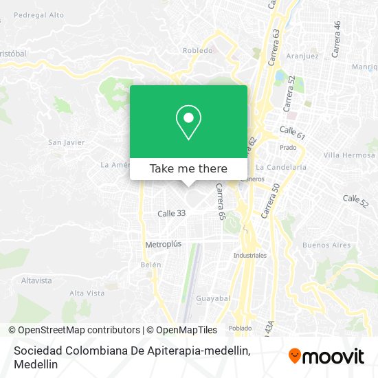 Mapa de Sociedad Colombiana De Apiterapia-medellin