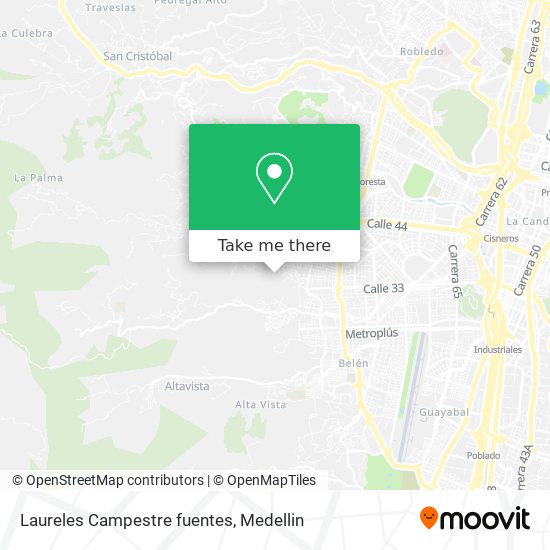 Mapa de Laureles Campestre fuentes