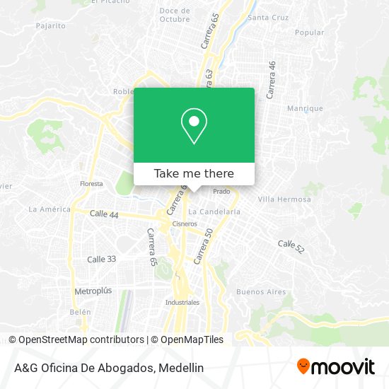 Mapa de A&G Oficina De Abogados