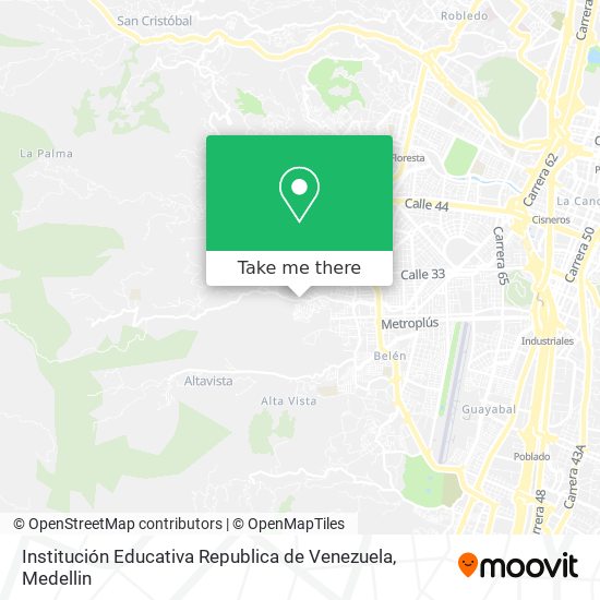 Mapa de Institución Educativa Republica de Venezuela
