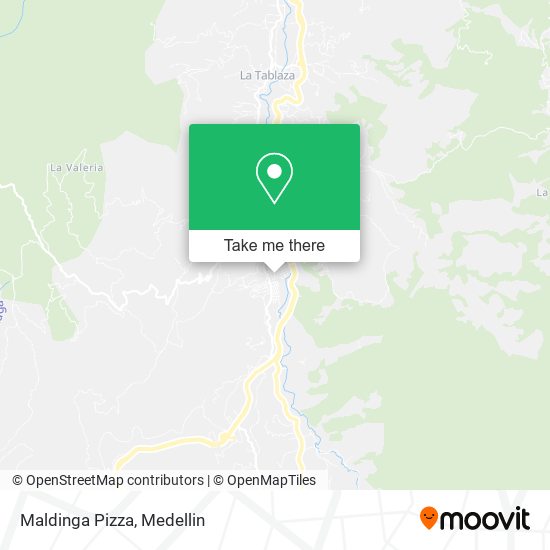 Maldinga Pizza map