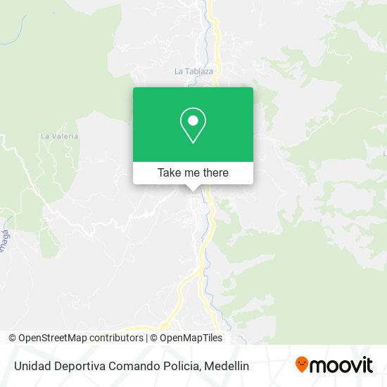 Mapa de Unidad Deportiva Comando Policia