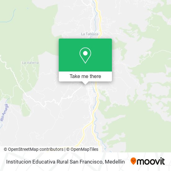 Mapa de Institucion Educativa Rural San Francisco