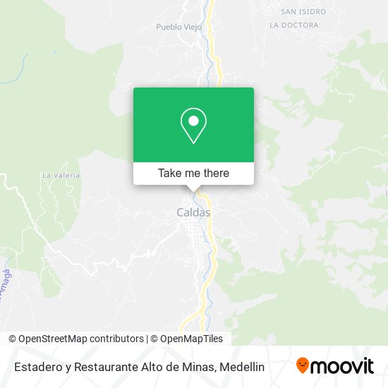 Estadero y Restaurante Alto de Minas map