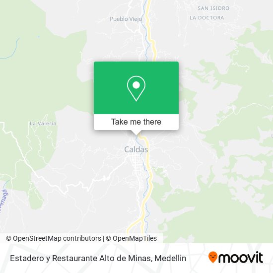 Mapa de Estadero y Restaurante Alto de Minas