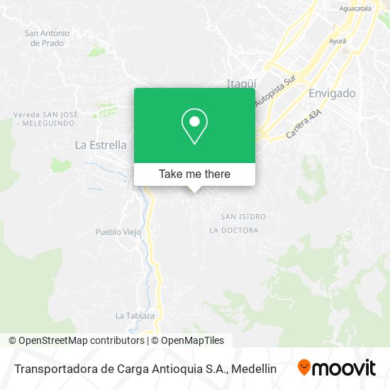 Transportadora de Carga Antioquia S.A. map