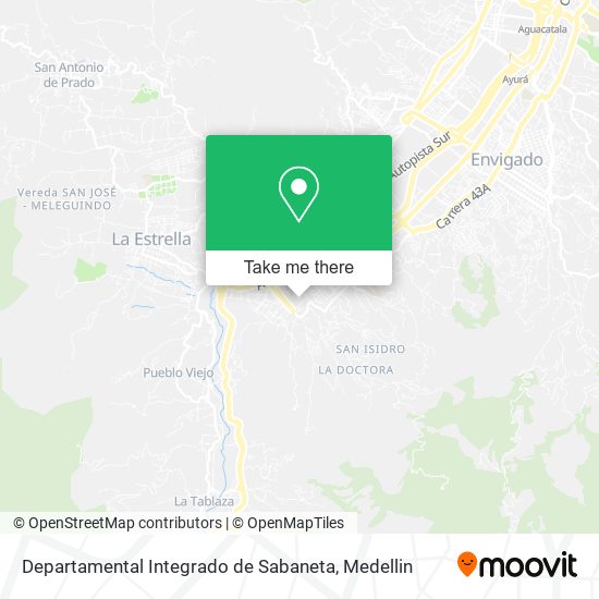 Departamental Integrado de Sabaneta map