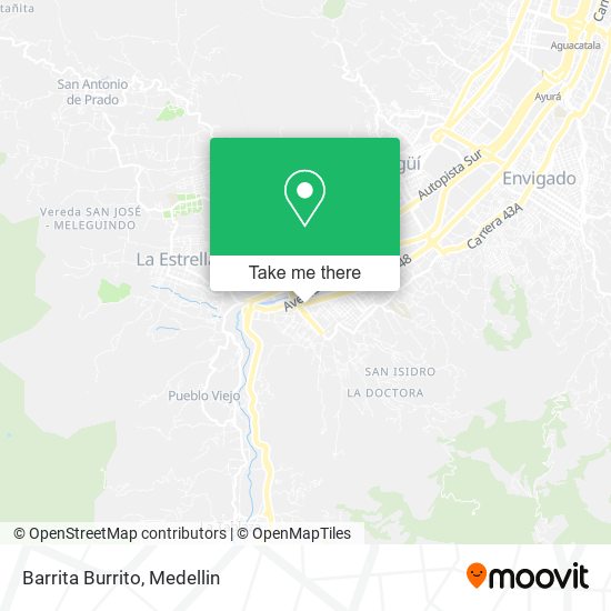 Barrita Burrito map