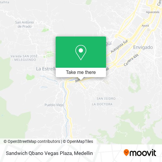 Sandwich Qbano Vegas Plaza map