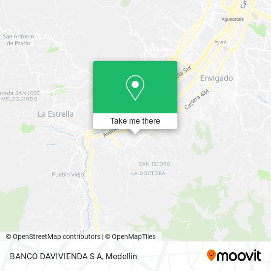 Mapa de BANCO DAVIVIENDA S A