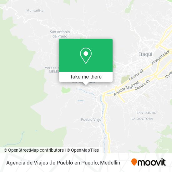 Agencia de Viajes de Pueblo en Pueblo map