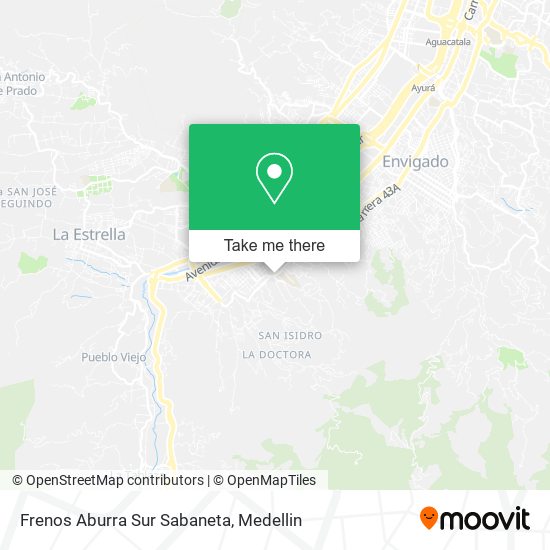 Frenos Aburra Sur Sabaneta map
