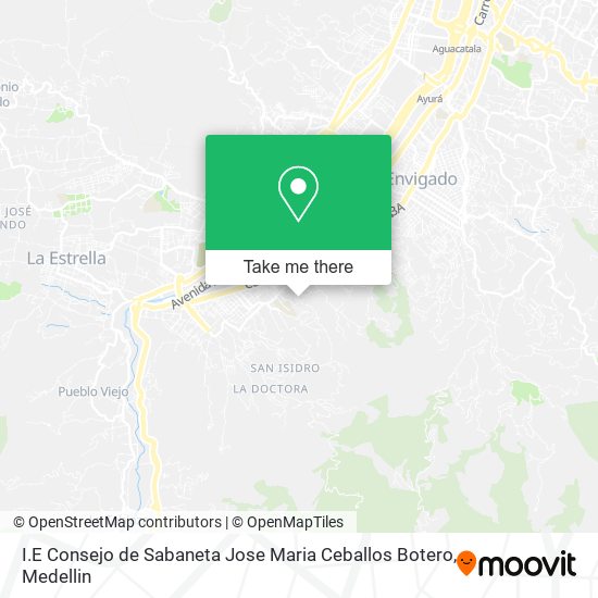 I.E Consejo de Sabaneta Jose Maria Ceballos Botero map
