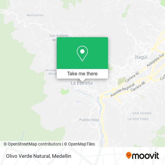 Mapa de Olivo Verde Natural