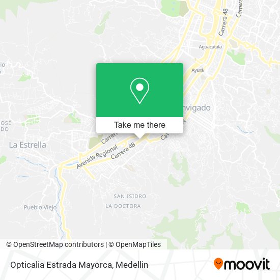 Opticalia Estrada Mayorca map