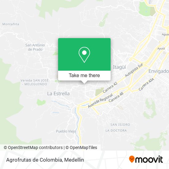 Agrofrutas de Colombia map